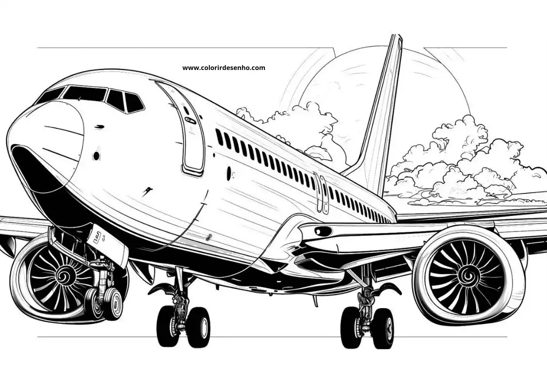 Avião para Imprimir 88