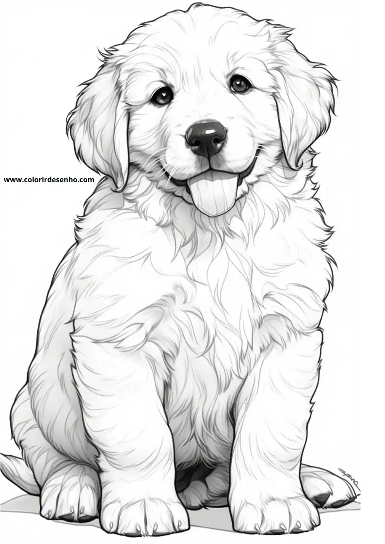 Puppy and Dog Coloring Pages 12