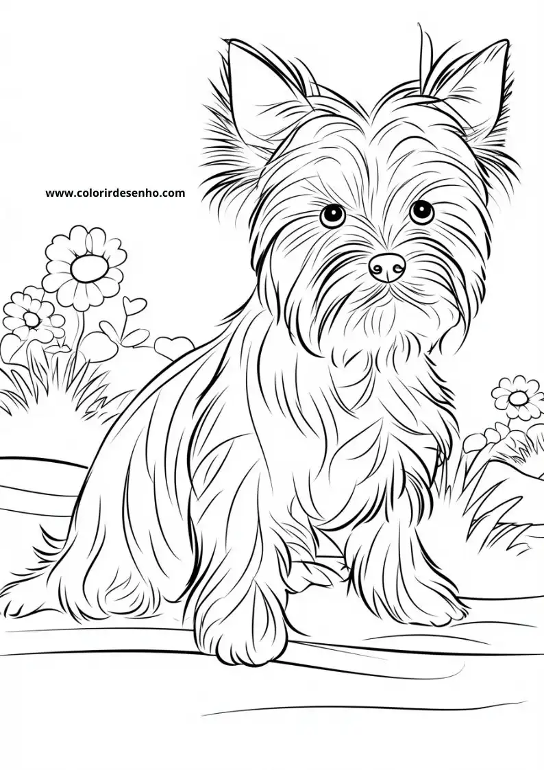 Puppy and Dog Coloring Pages 13