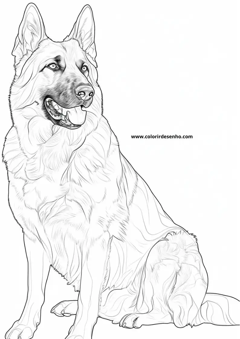 Puppy and Dog Coloring Pages 16