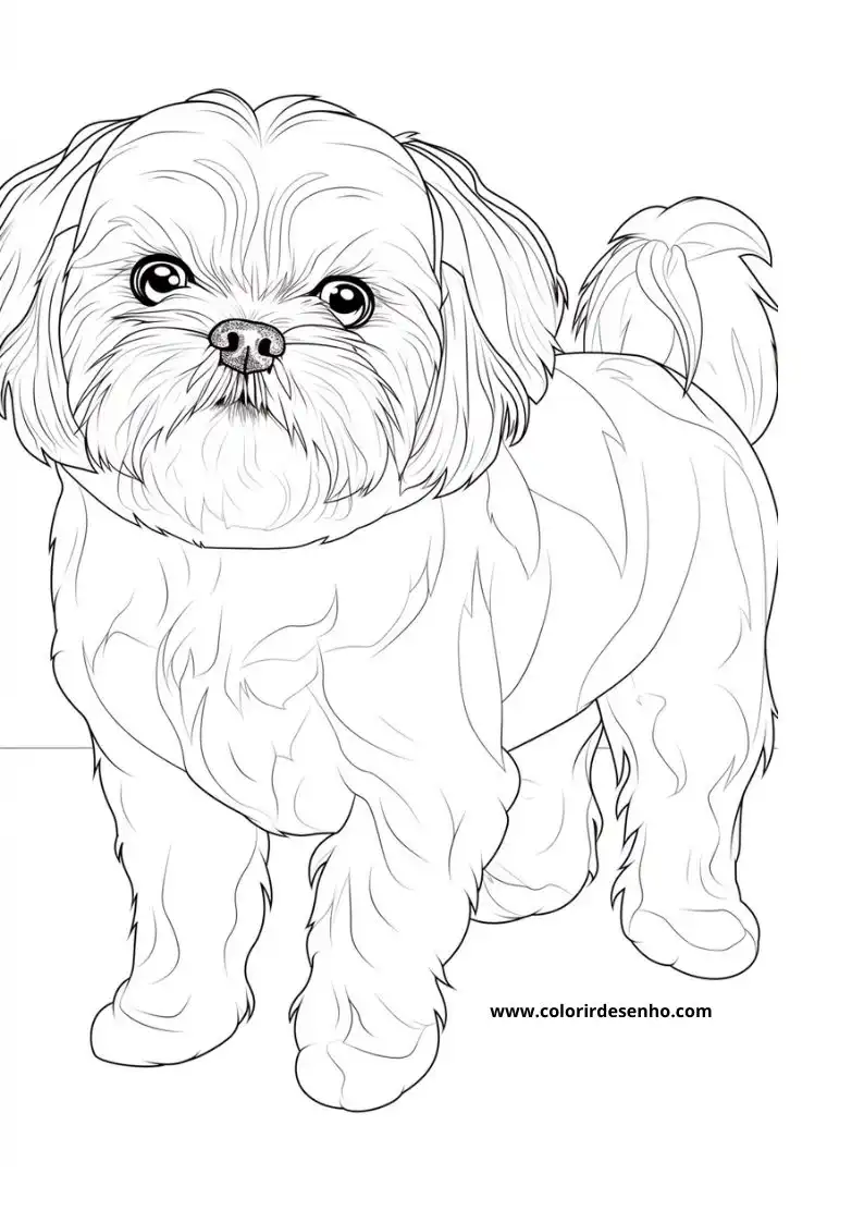 Puppy and Dog Coloring Pages 3