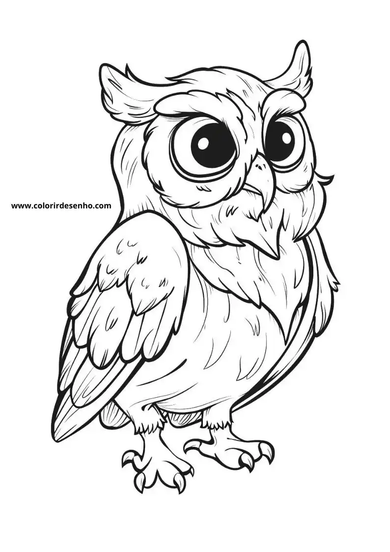 Owl Coloring Pages 1