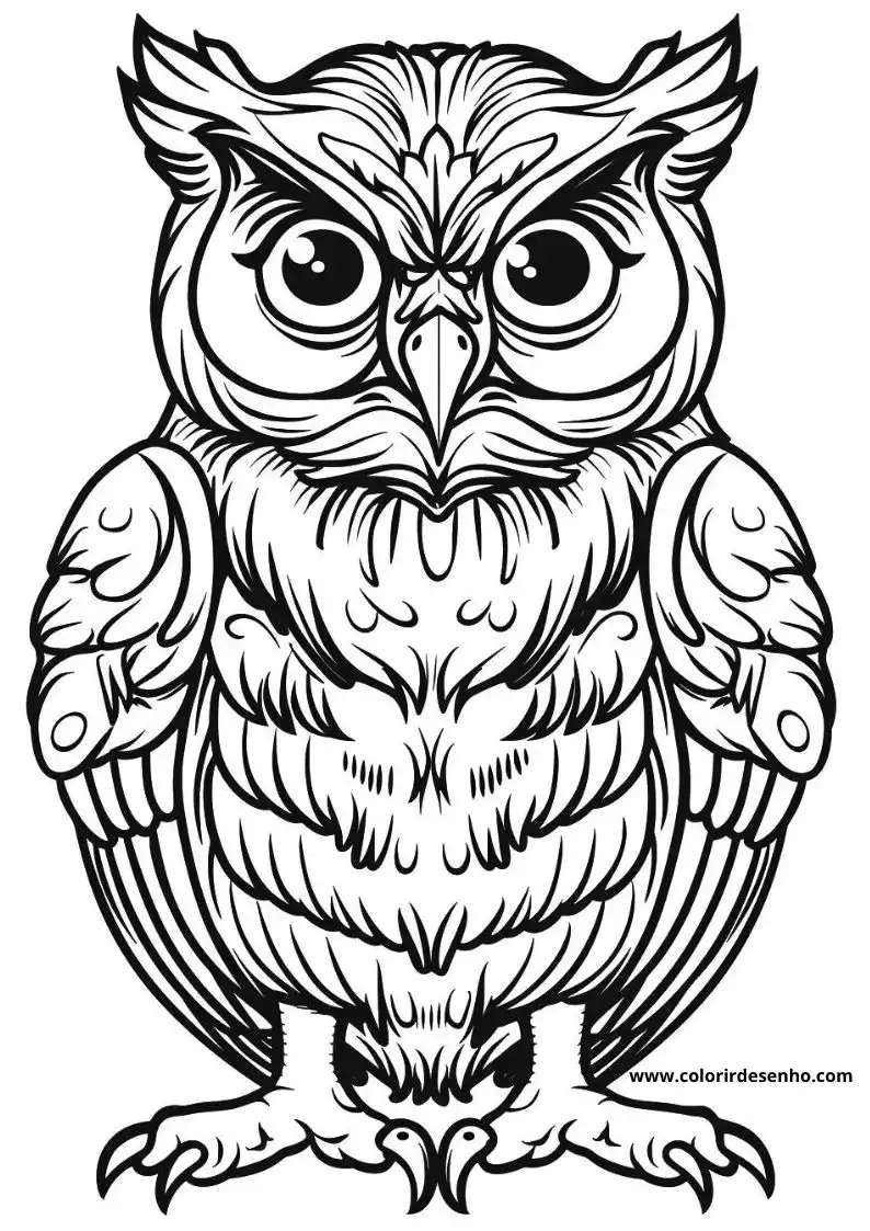 Owl Coloring Pages 101