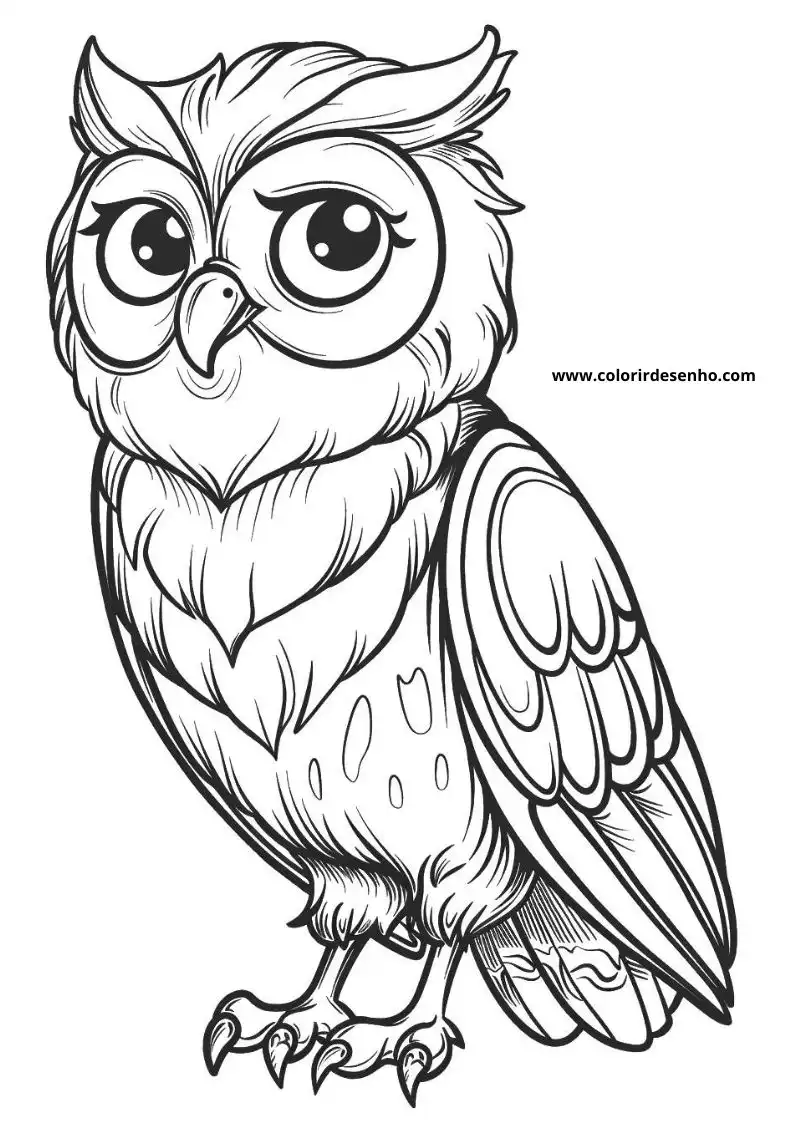 Owl Coloring Pages 103