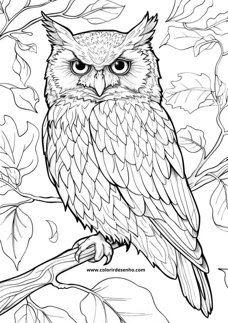 Owl Coloring Pages 11