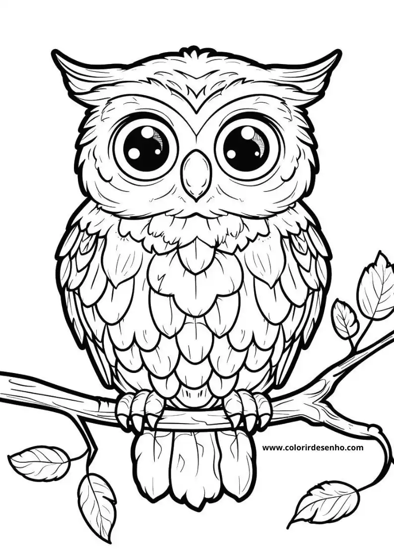 Owl Coloring Pages 13