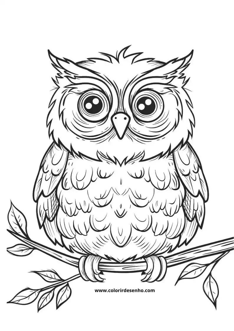 Owl Coloring Pages 15