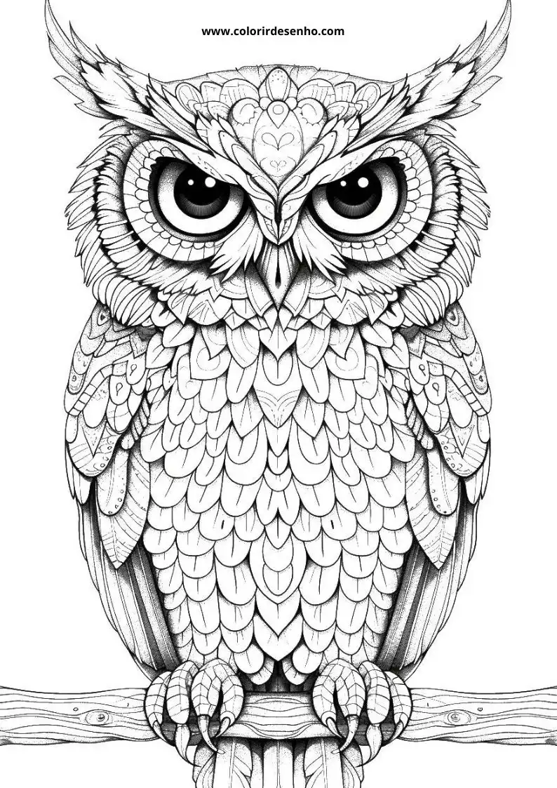 Owl Coloring Pages 18