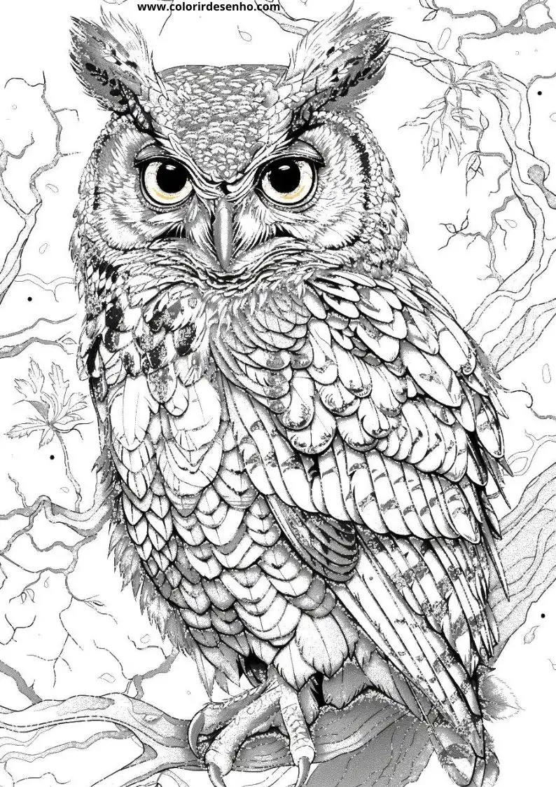 Owl Coloring Pages 24