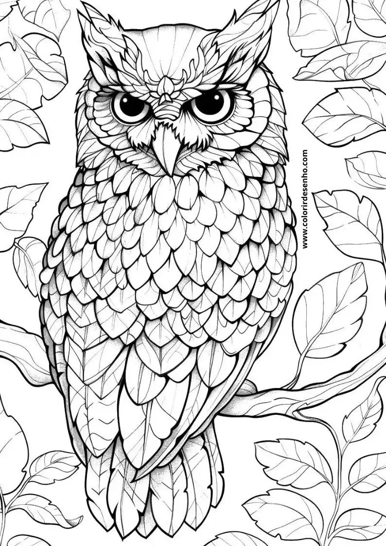 Owl Coloring Pages 25