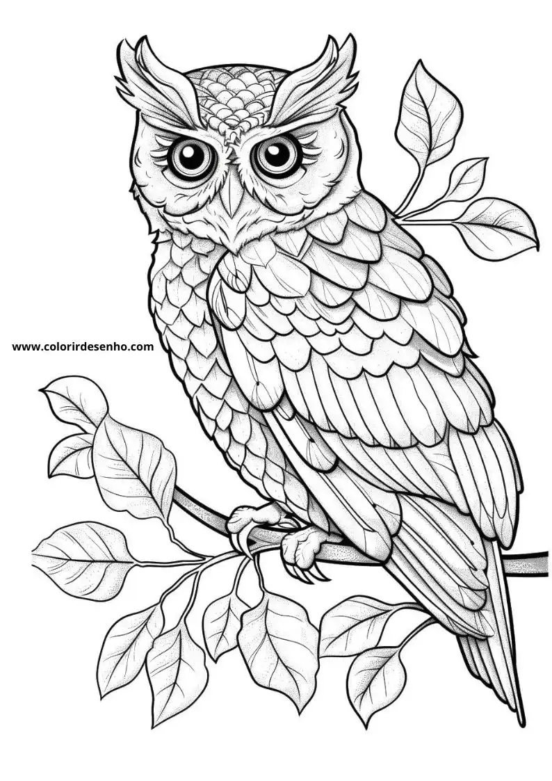 Owl Coloring Pages 28