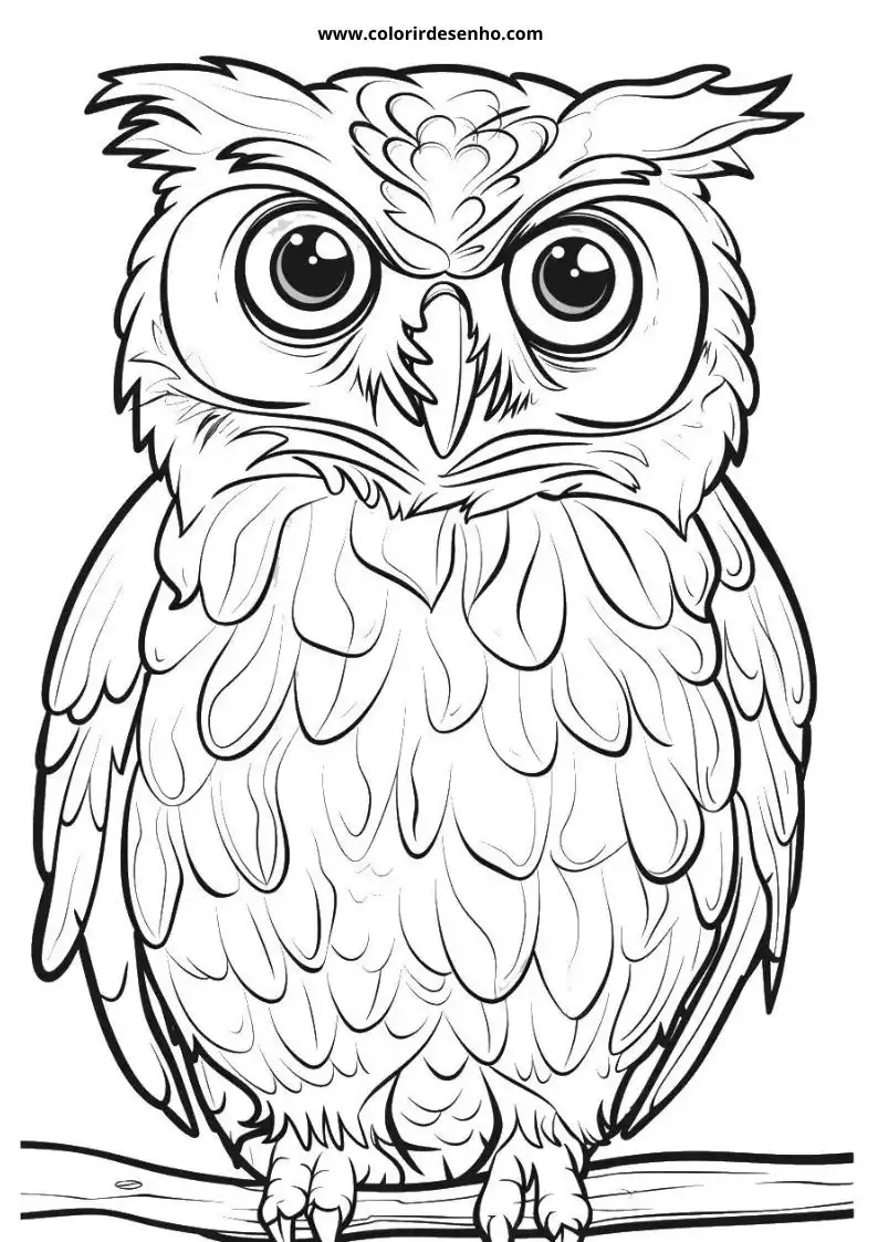 Owl Coloring Pages 29