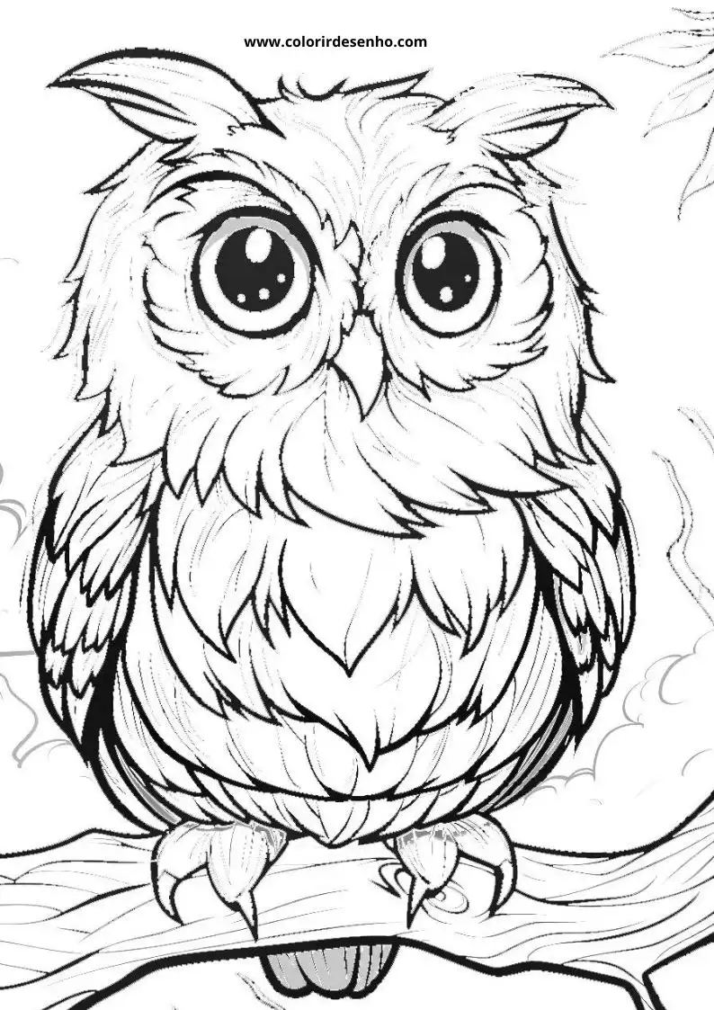 Owl Coloring Pages 31