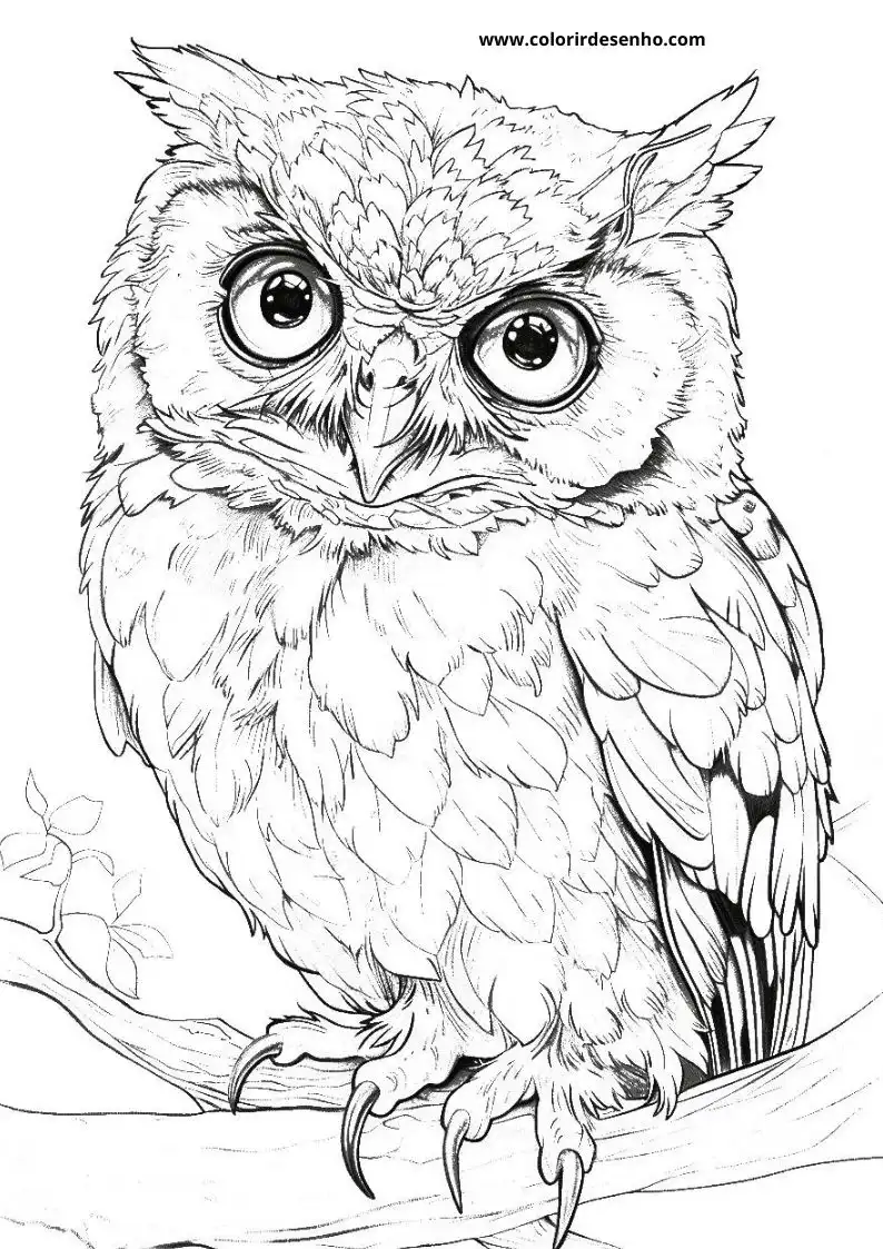 Owl Coloring Pages 32