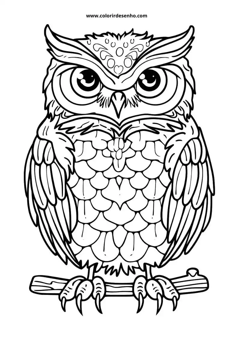 Owl Coloring Pages 33