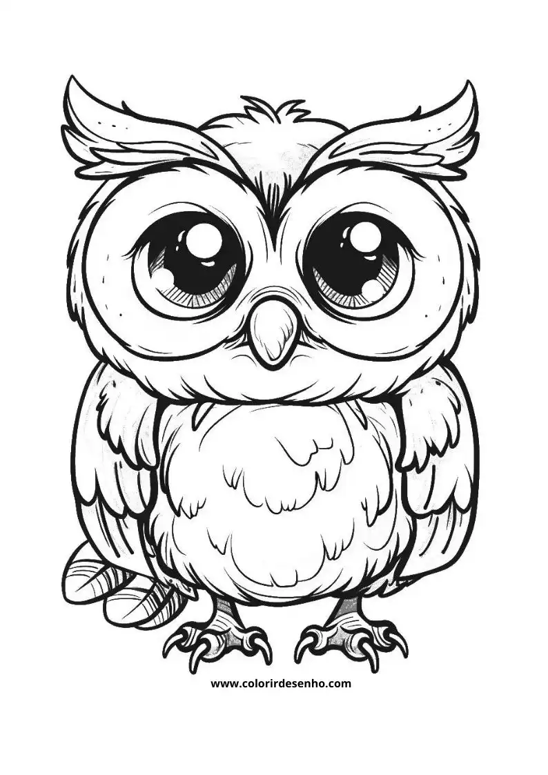 Owl Coloring Pages 34