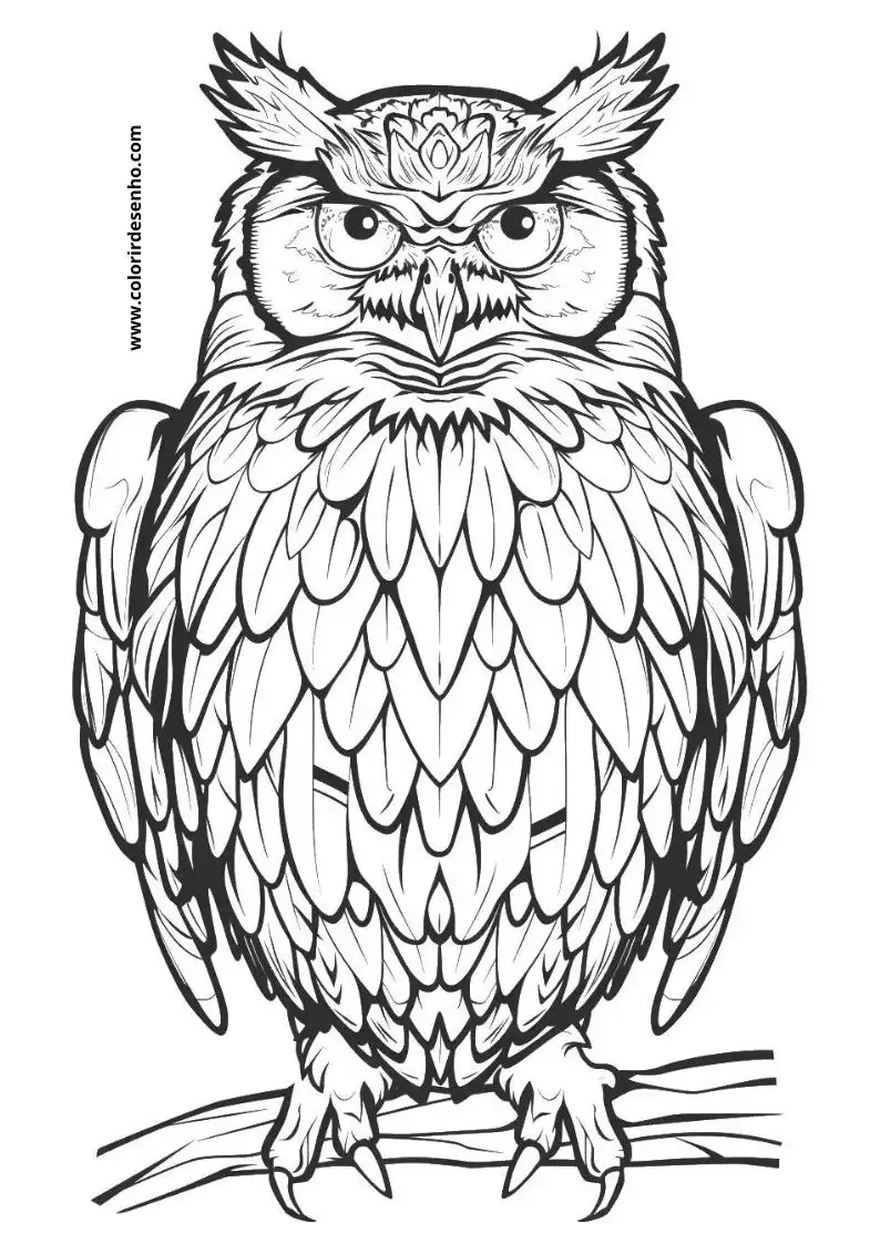 Owl Coloring Pages 35