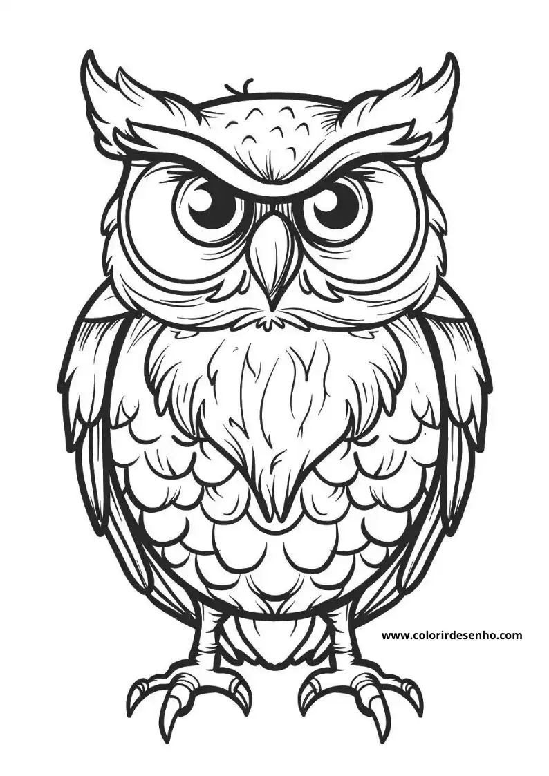 Owl Coloring Pages 37