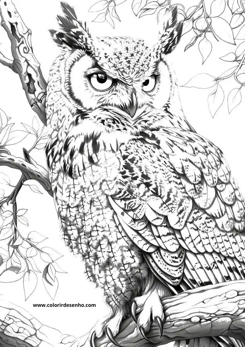 Owl Coloring Pages 38