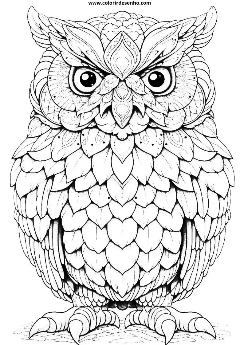 Owl Coloring Pages 39