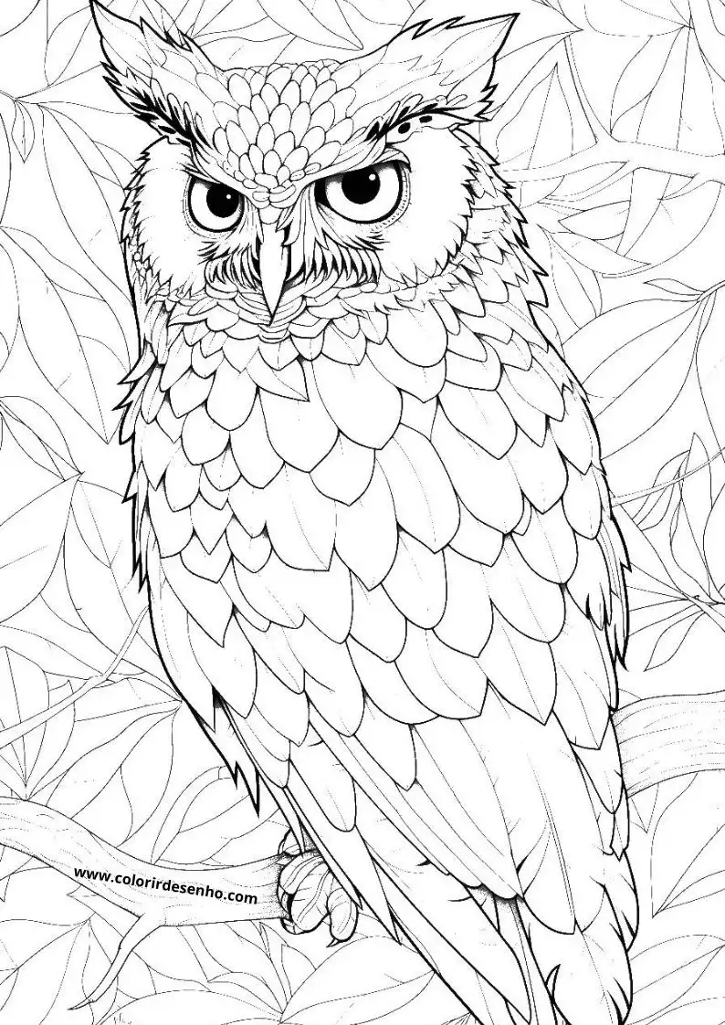 Owl Coloring Pages 41