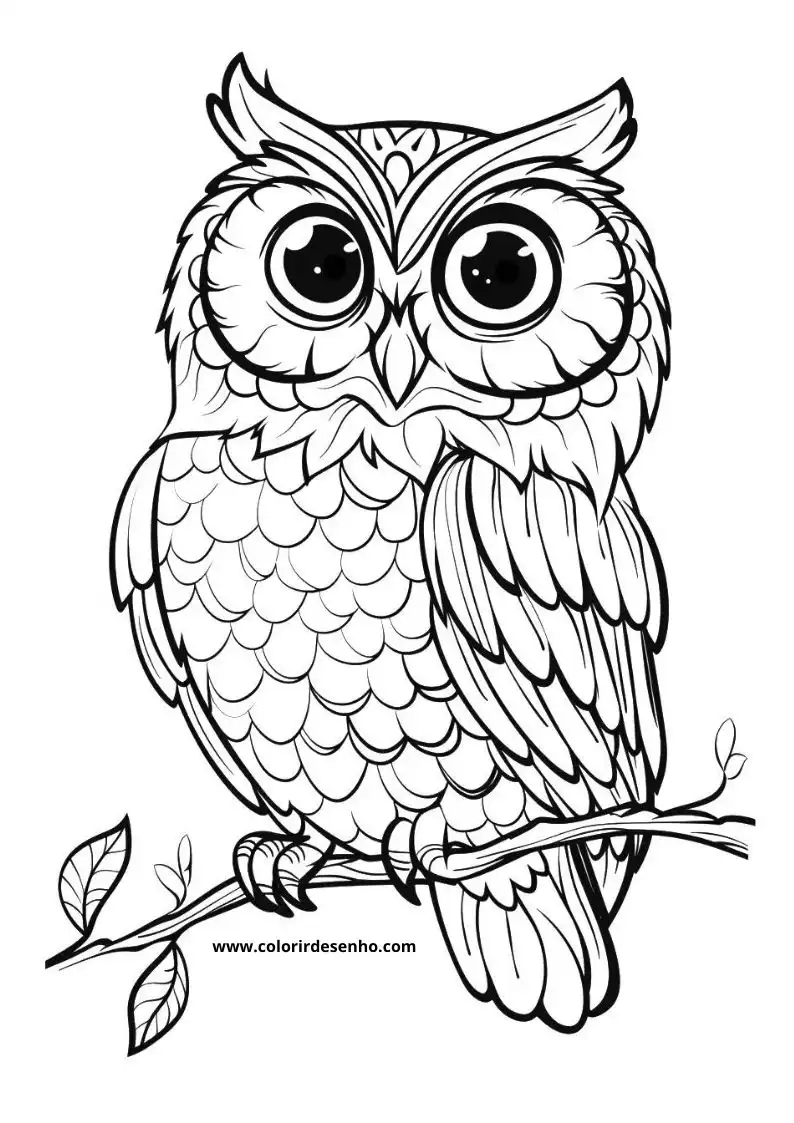 Owl Coloring Pages 42