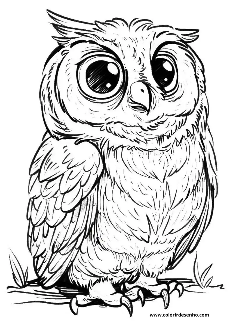 Owl Coloring Pages 46