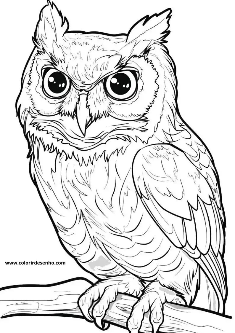 Owl Coloring Pages 47