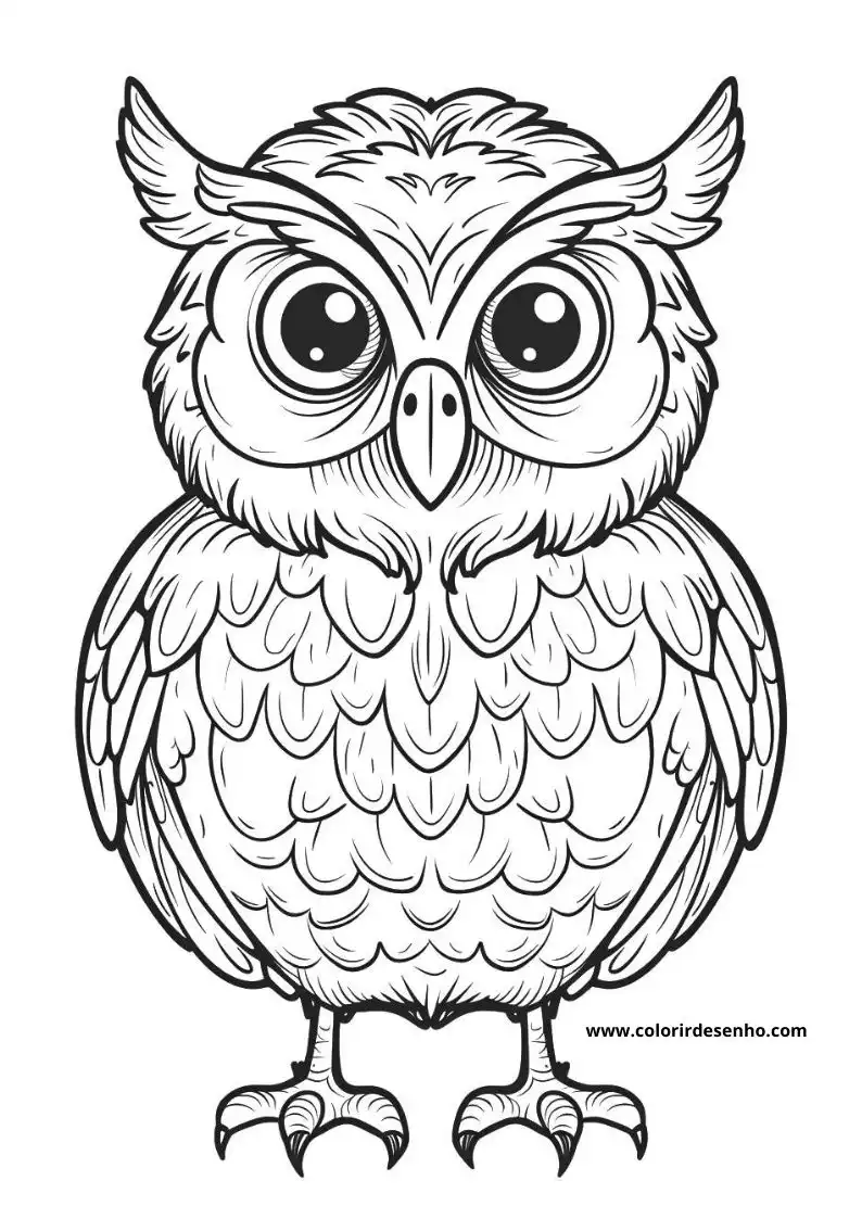 Owl Coloring Pages 49