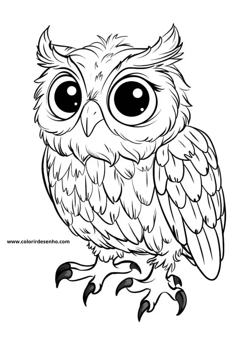 Owl Coloring Pages 5