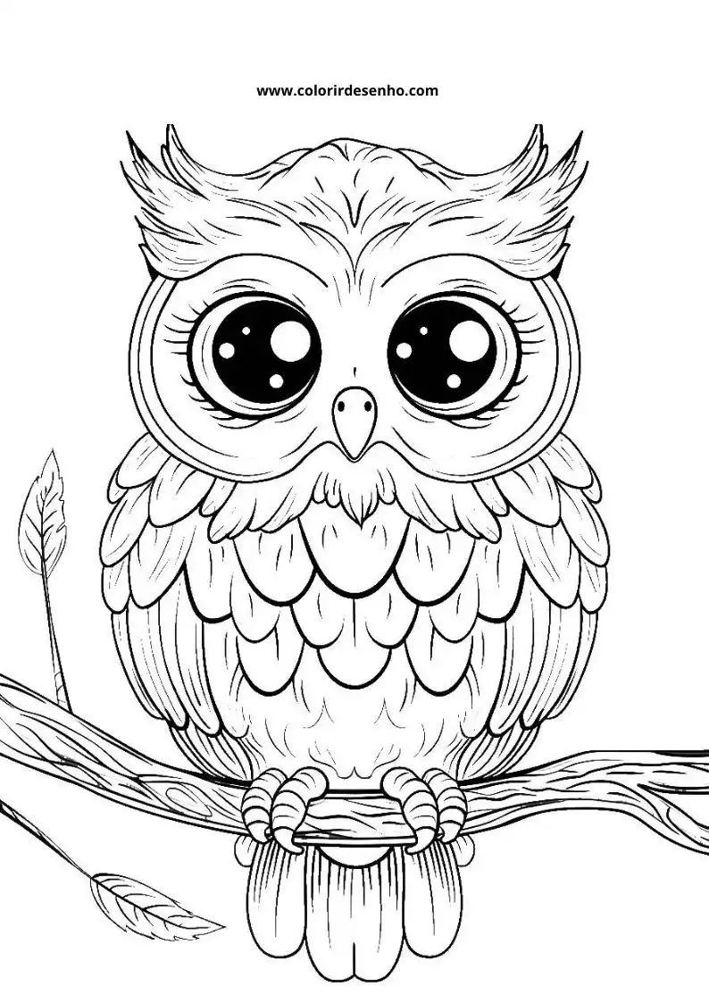 Owl Coloring Pages 50