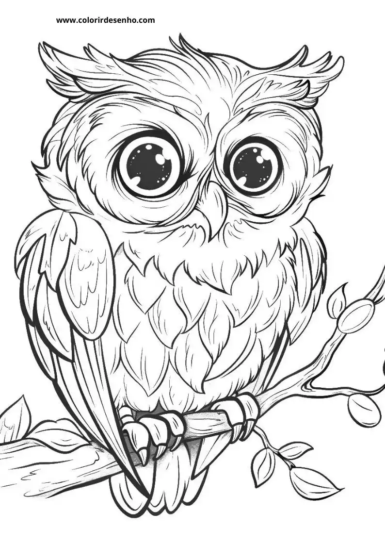 Owl Coloring Pages 52