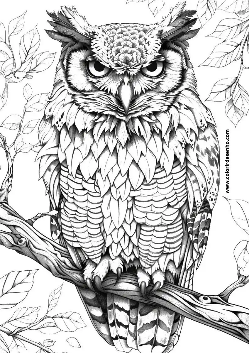 Owl Coloring Pages 54