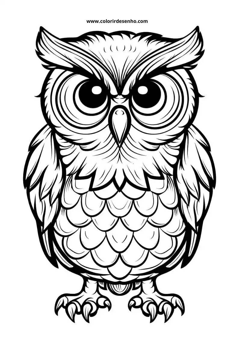 Owl Coloring Pages 55