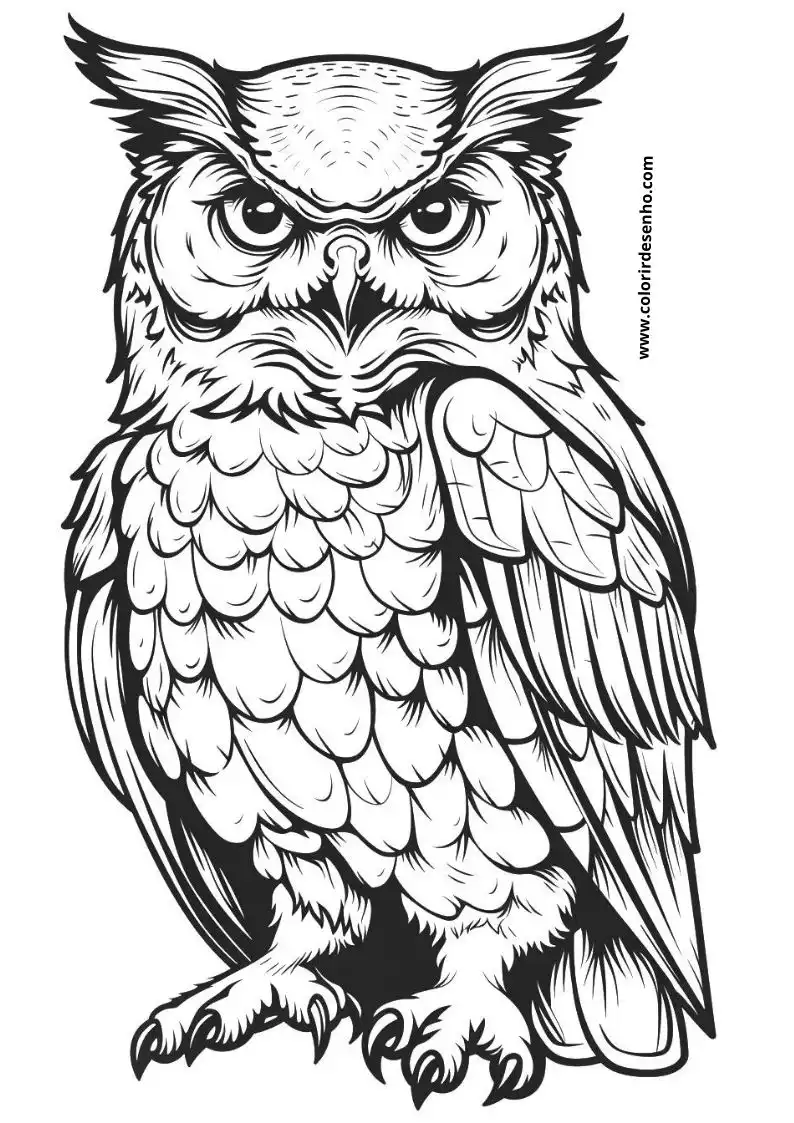 Owl Coloring Pages 56