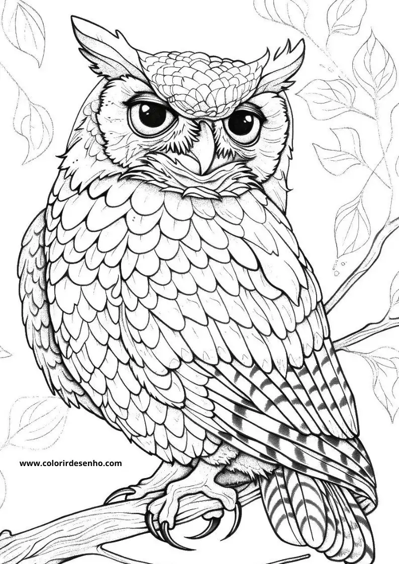 Owl Coloring Pages 60