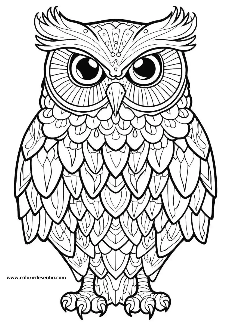 Owl Coloring Pages 62