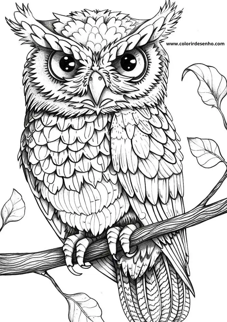 Owl Coloring Pages 63