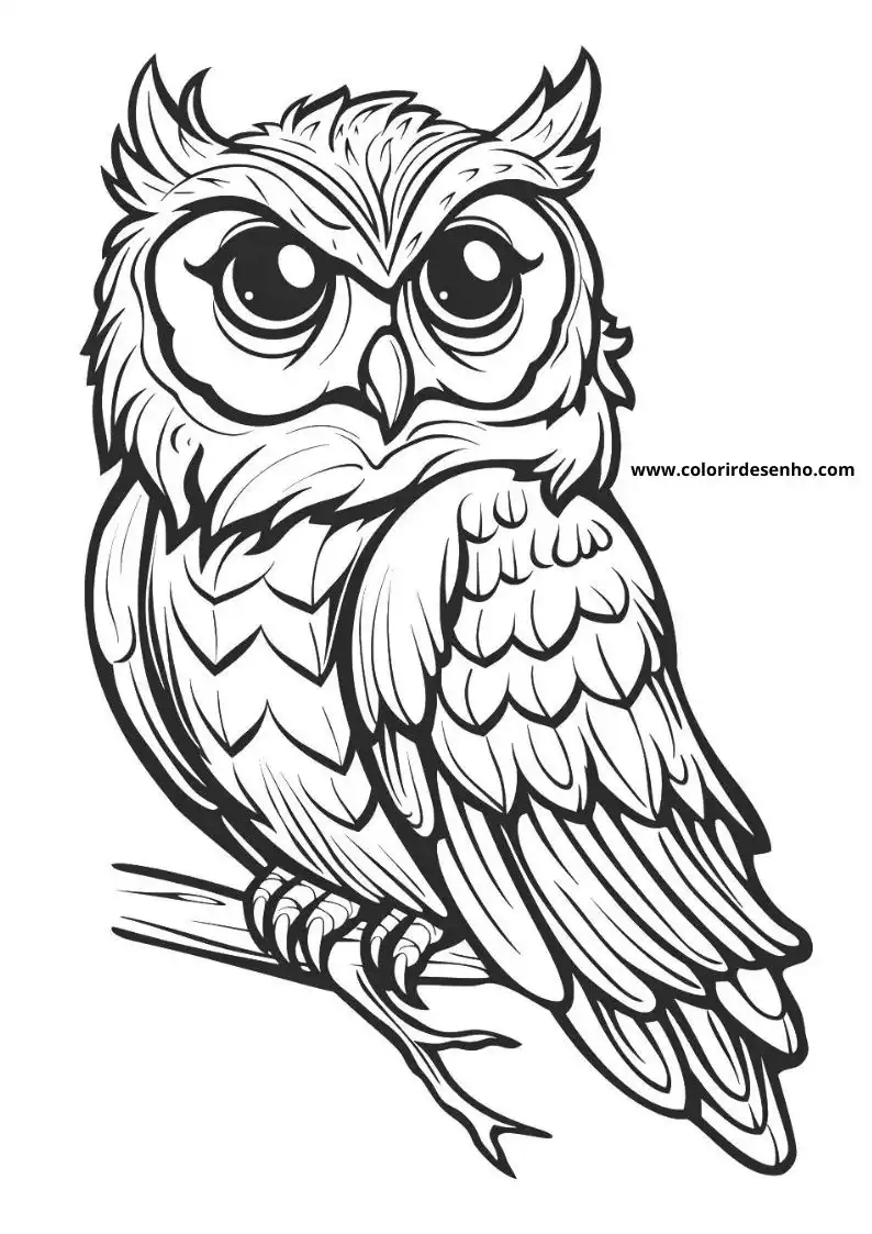 Owl Coloring Pages 65