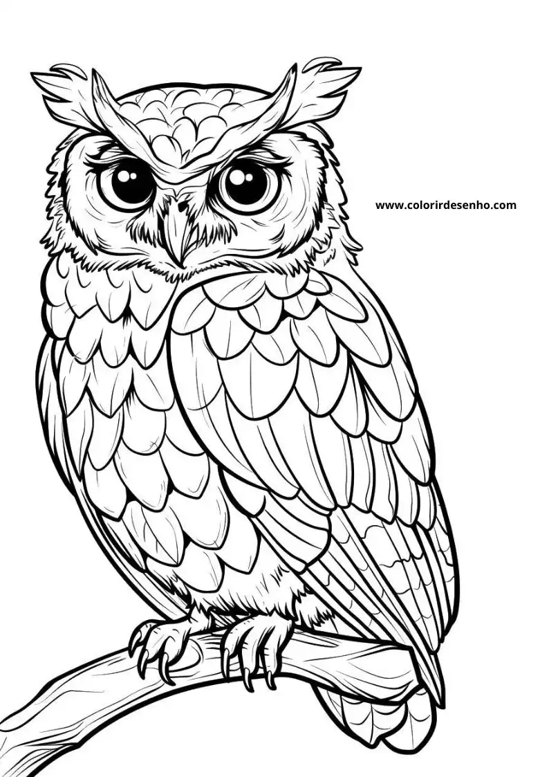 Owl Coloring Pages 66