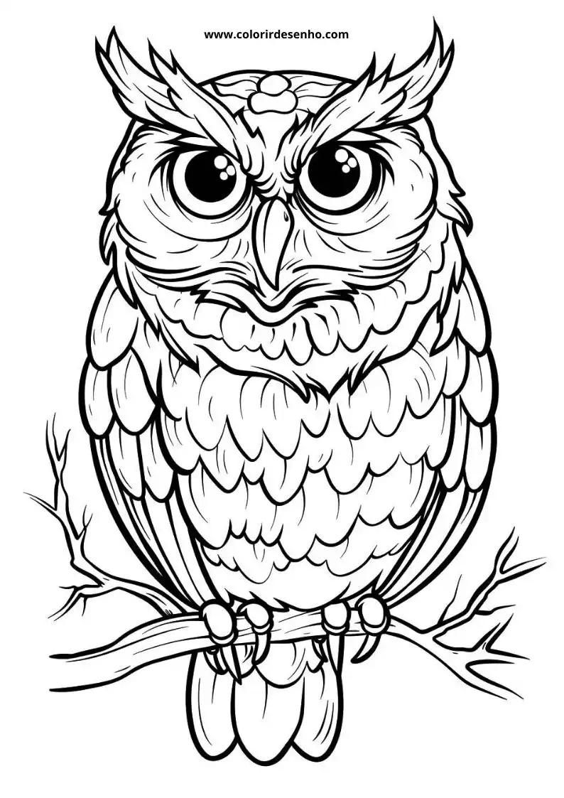 Owl Coloring Pages 67