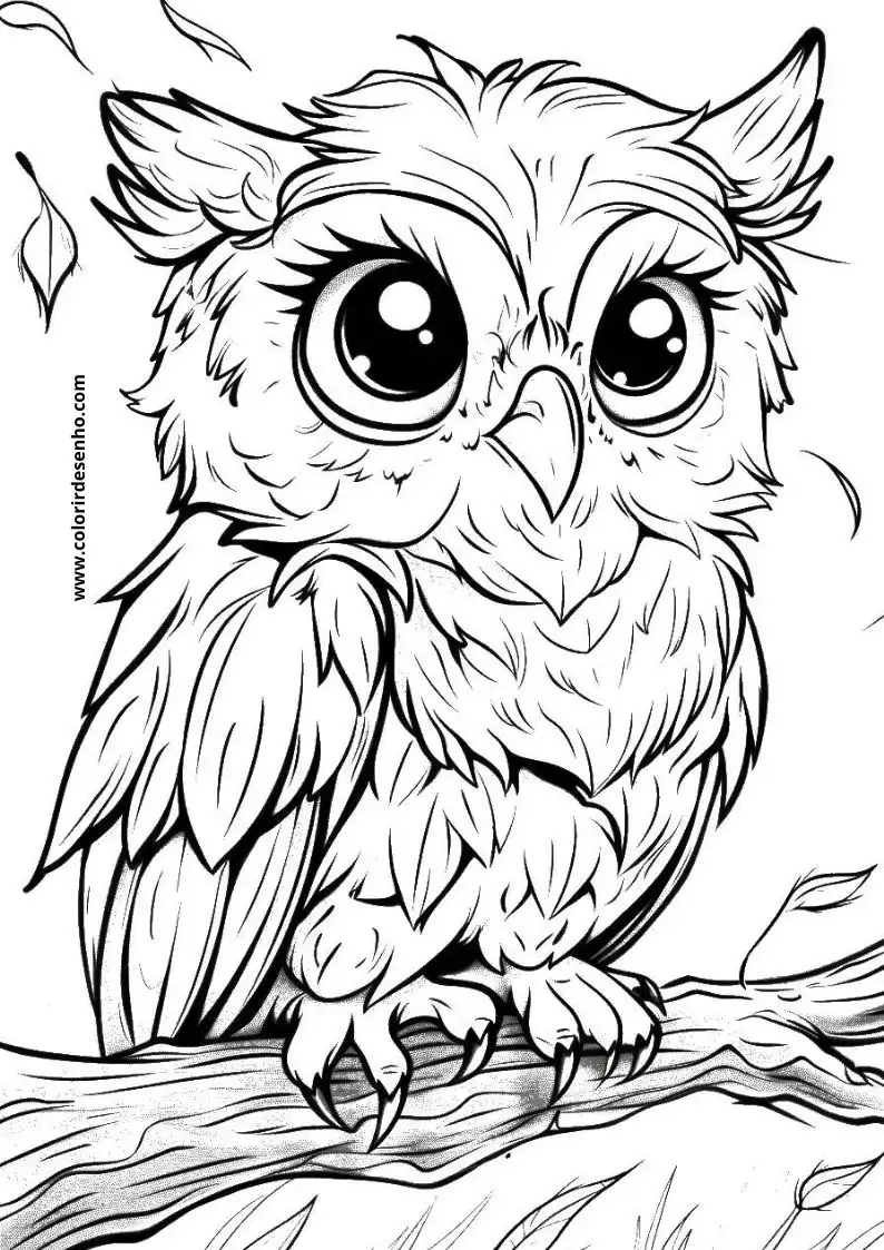 Owl Coloring Pages 71