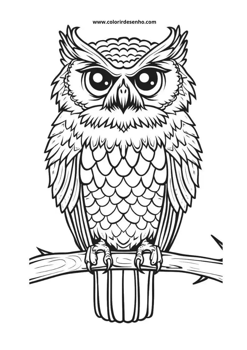 Owl Coloring Pages 73