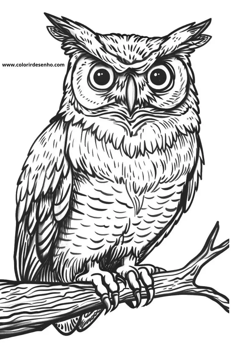 Owl Coloring Pages 74