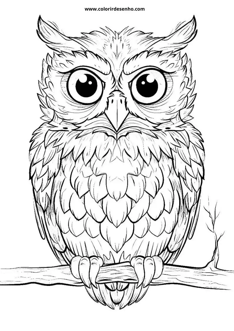 Owl Coloring Pages 75