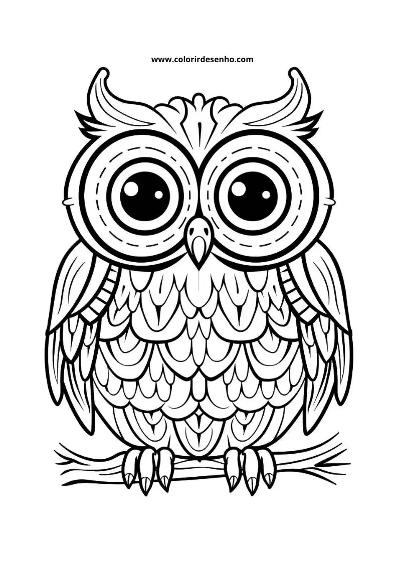 Owl Coloring Pages 76