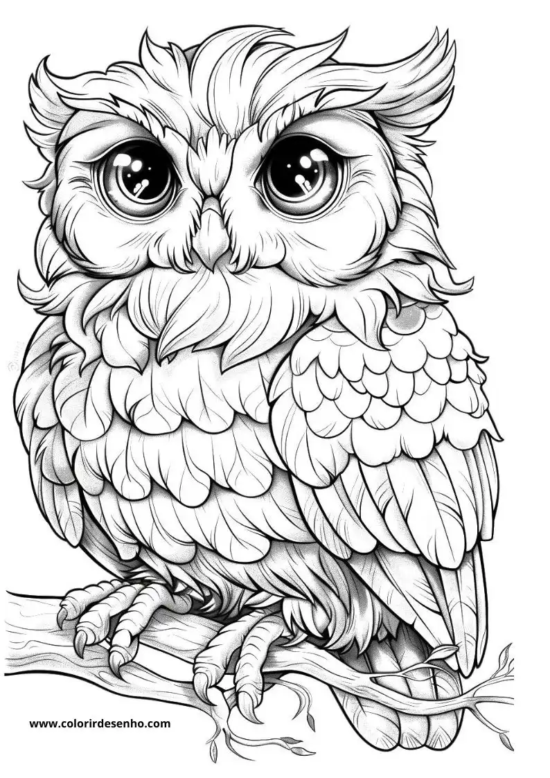 Owl Coloring Pages 77