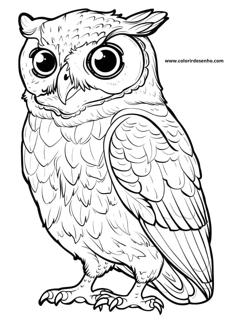 Owl Coloring Pages 80