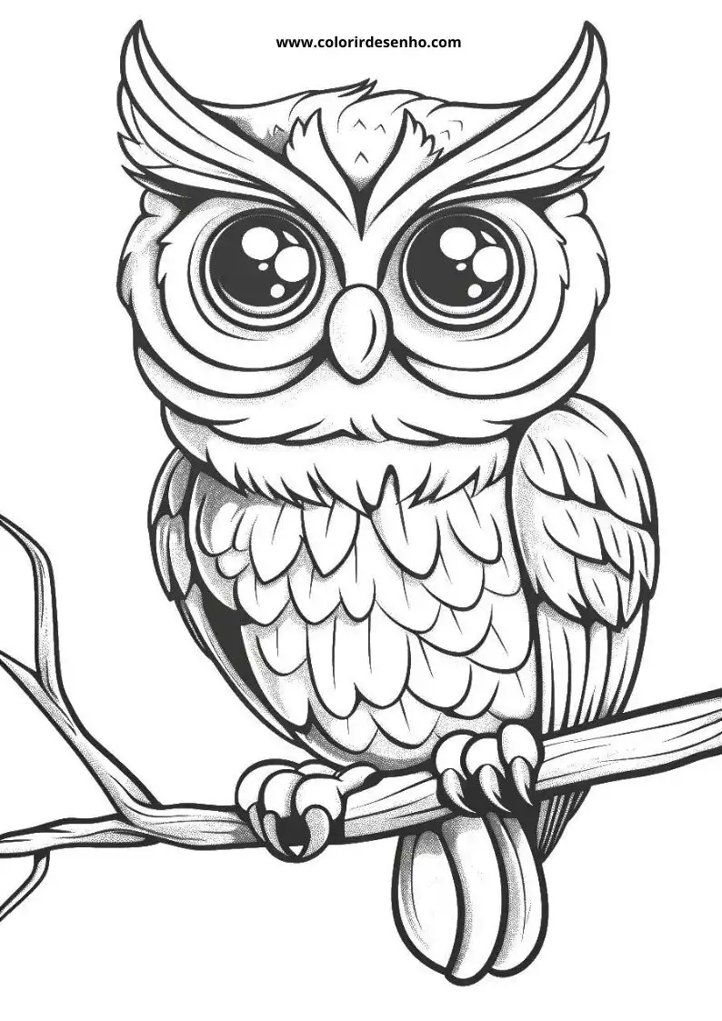 Owl Coloring Pages 82