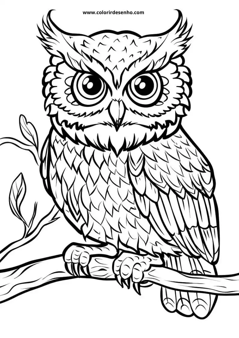 Owl Coloring Pages 83